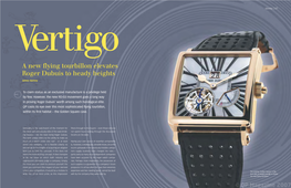 A New Flying Tourbillon Elevates Roger Dubuis to Heady Heights