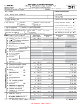 Return of Private Foundation 990-PF