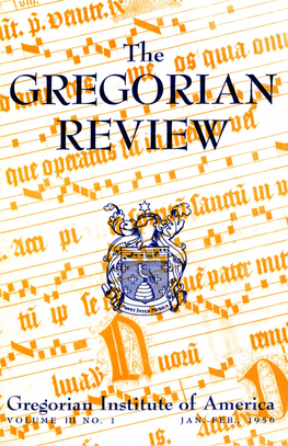 The GREGORIAN REVIEW