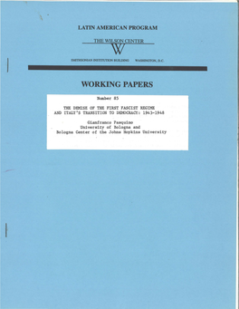 Working Papers