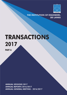 IESL Transactions Part a 2017