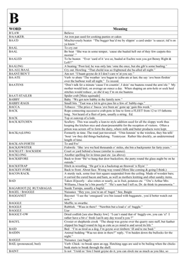 Cornish Dialect