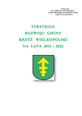 Strategia Rozwoju Gminy Krzyż Wielkopolski Na Lata