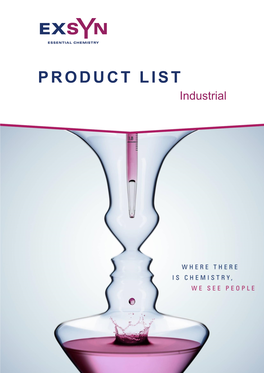 PRODUCT LIST Industrial