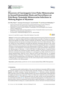 Discovery of Carcinogenic Liver Fluke Metacercariae in Second