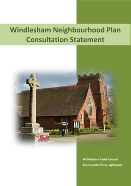 Windlesham Neighbourhood Plan Consultation Statement