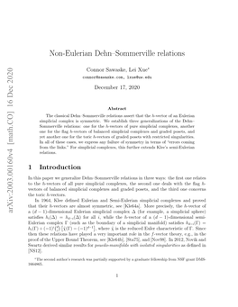 Non-Eulerian Dehn–Sommerville Relations