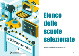 Elenco Delle Scuole Selezionate