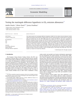 Testing the Martingale Difference Hypothesis in CO2 Emission