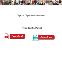 Digimon Digital War Summoner