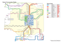 Buses from London Fields