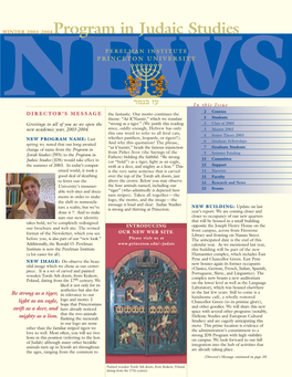 2003-2004Program in Judaic Studies