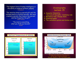 Ocean Salinity