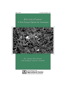 Rhizoma Peanutpeanut a New Forage Option for Louisiana