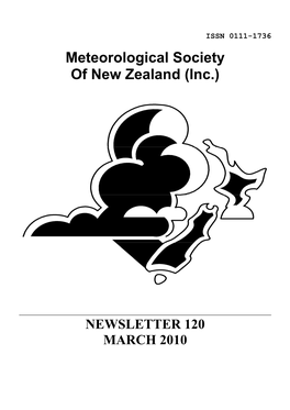 Meteorological Society of New Zealand (Inc.)