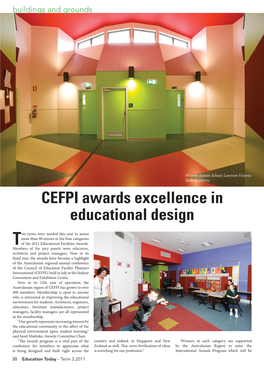 CEFPI Awards Excellence in Educational Design