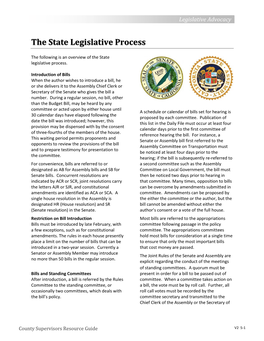 The State Legislative Process