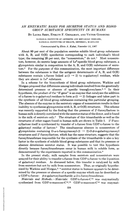 A GDP-T-Fucose: F3-D-Galactosylsaccharide A-2-L-Fucosyltransferase