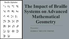 The Nemeth Braille Code Software for Mathematical Geometry Transcription