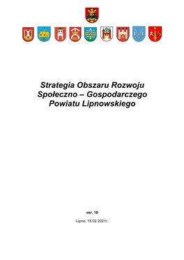 Strategia Obszaru Rozwoju Społeczno – Gospodarczego Powiatu Lipnowskiego