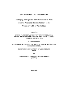 Environmental Assessment