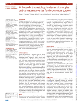 Fundamental Principles and Current Controversies for the Acute Care Surgeon Shad K Pharaon,1 Shawn Schoch,2 Lucas Marchand,3 Amer Mirza,4 John Mayberry5,6