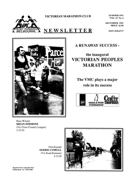 Victorian Marathon Club Newsletter