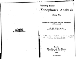 Xenophon's Anabasis Y Book VI