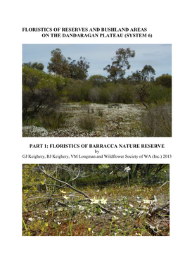 (System 6) Part 1: Floristics of Barracca Nature Reserve