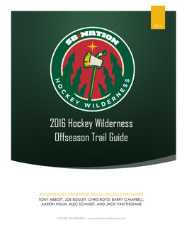 2016 Hockey Wilderness Offseason Trail Guide