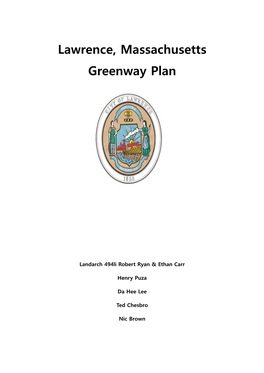 Lawrence, Massachusetts Greenway Plan