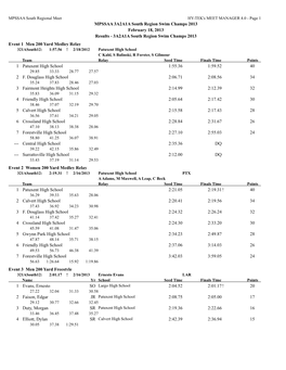 3A2A1A South Region Swim Champs 2013 Event 1 Men 200 Ya