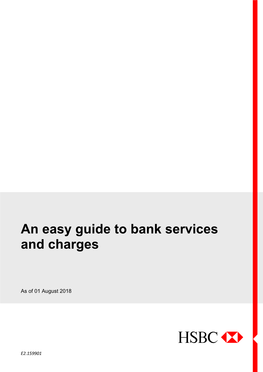 An Easy Guide to Bank Services and Charges