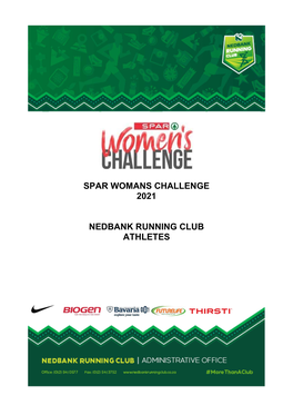 Spar Womans Challenge 2021 Nedbank Running Club