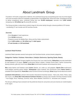 About Landmark Group