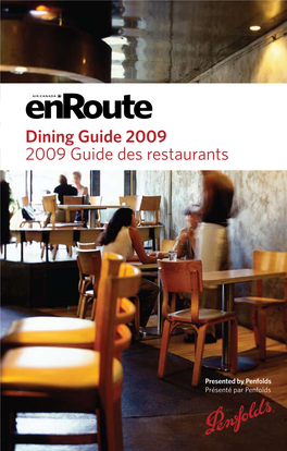 Dining Guide 2009 2009 Guide Des Restaurants