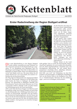 Erster Radschnellweg Der Region Stuttgart Eröffnet