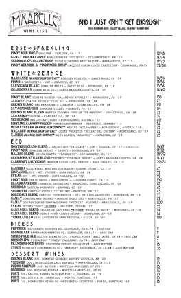 Mirabelle Wine List 05.23.2021