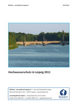 Hochwasserschutz in Leipzig 2011 Seite 1