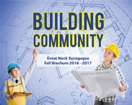 Great Neck Synagogue Fall Brochure 2016 - 2017