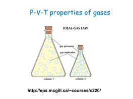 P-V-T Properties of Gases