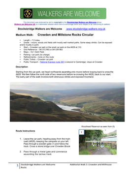 Crowden Millstones Walk Instructions Pdf