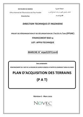 Plan D'acquisition Des Terrains (P a T)