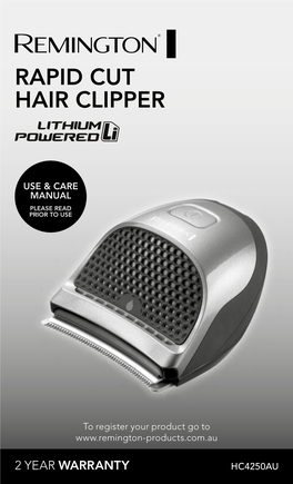 Rapid Cut Hair Clipper