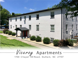 Viceroy Apartments 1700 Chapel Hill Road, Durham, NC 27707 Viceroy Apartments