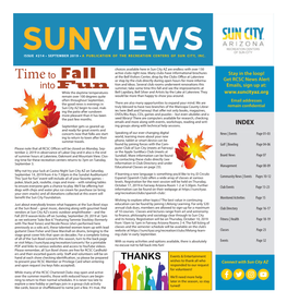 September 2019 • a Publication of the Recreation Centers of Sun City, Inc