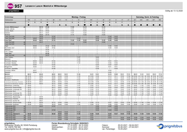 957 Lenzen ÷ Lanz ÷ Motrich ÷ Wittenberge Prignitzbus Gültig Ab 13.12.2020