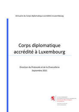 Corps Diplomatique Accrédité À Luxembourg