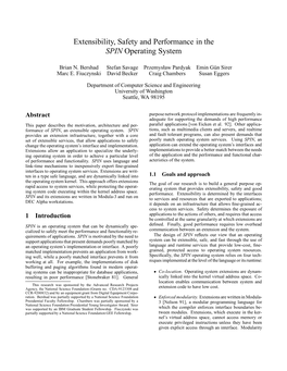 Extensibility, Safety and Performance in the SPIN Operating System