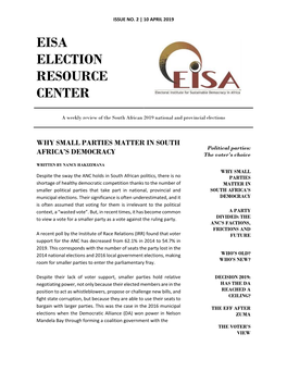 Eisa Election Resource Center